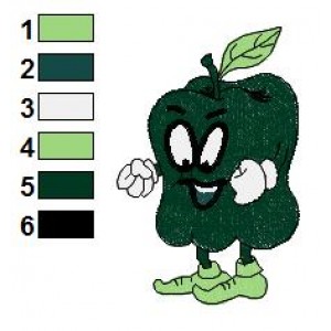 Free Sweet Pepper Funny Veggies Embroidery Design